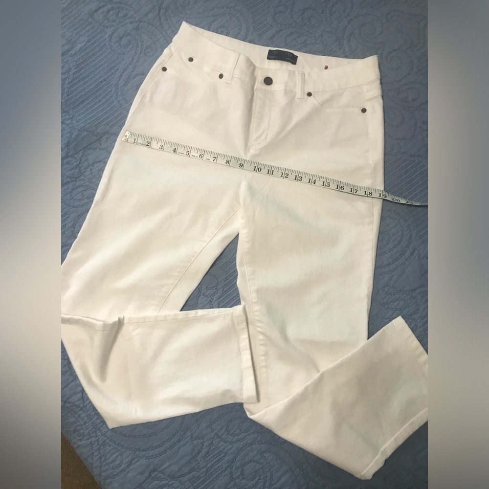 TALBOTS White denim sz 8